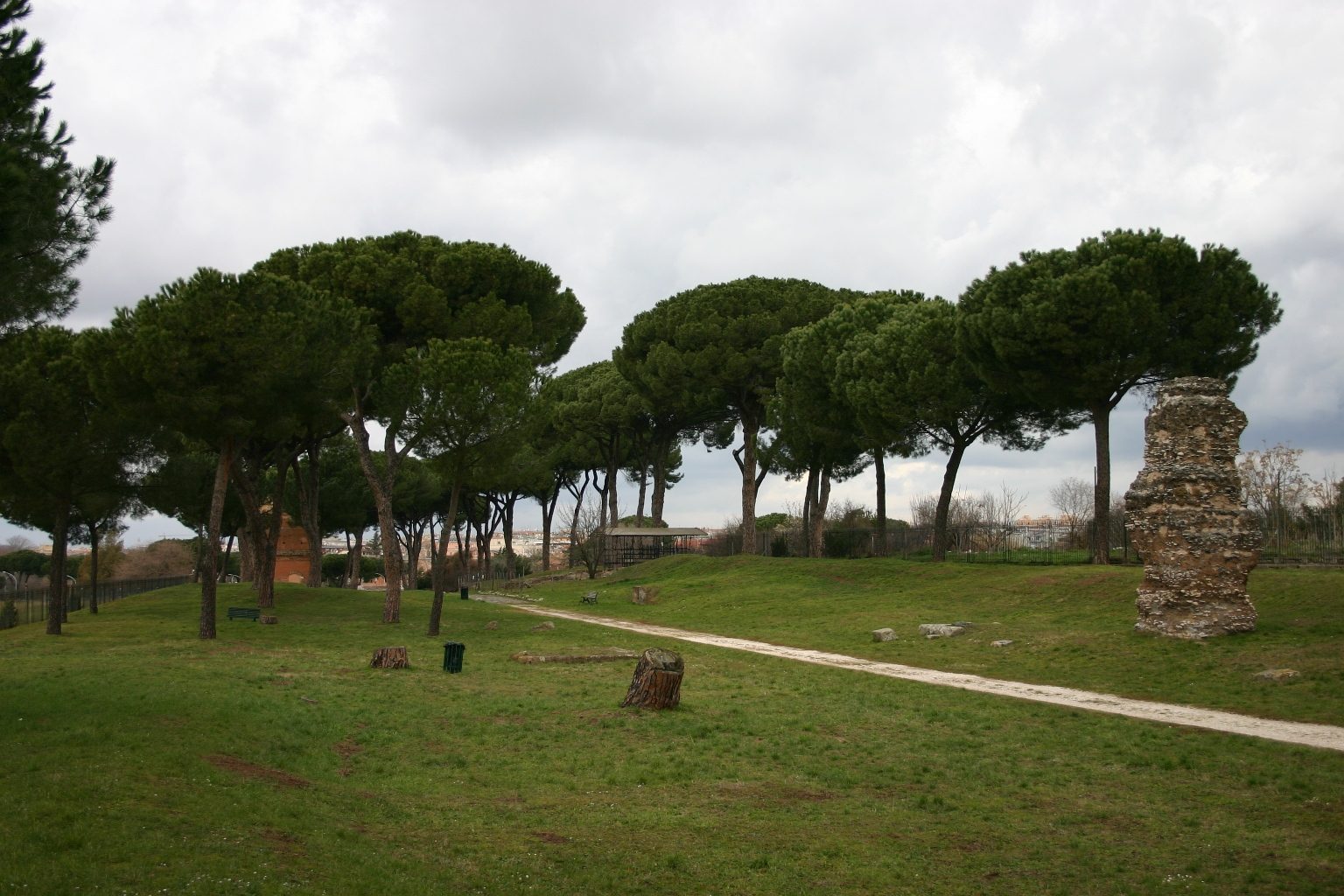 Guido Baccelli's Arbor Day memorial tablet, Via Latina archeological area, Rome - 03.JPG